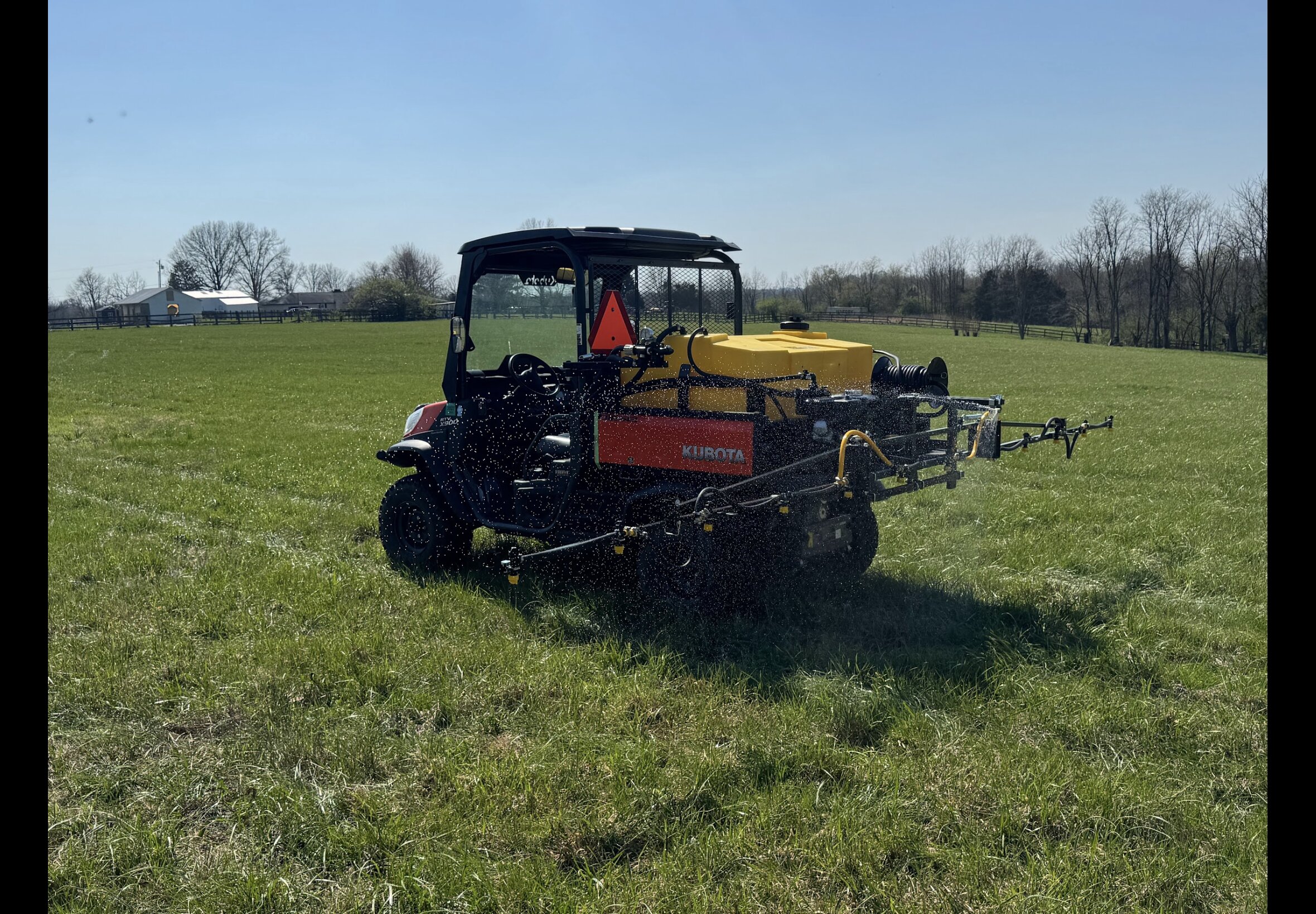 Pasture spraying service at Quality Feeds Farm & Pet