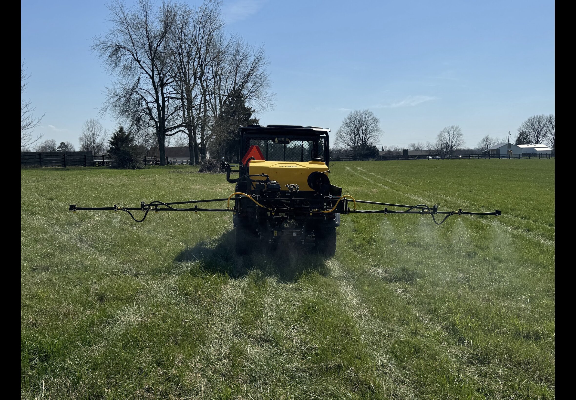 Pasture spraying service at Quality Feeds Farm & Pet