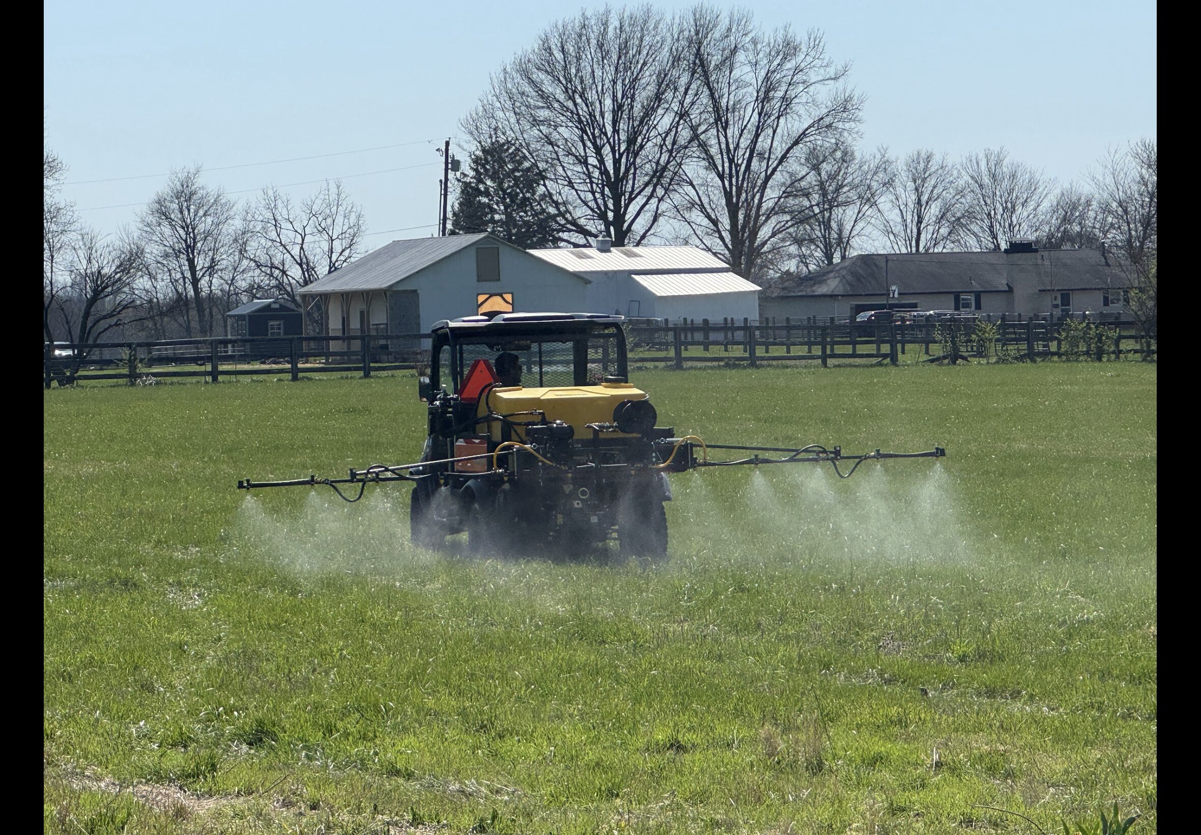 Pasture spraying service at Quality Feeds Farm & Pet