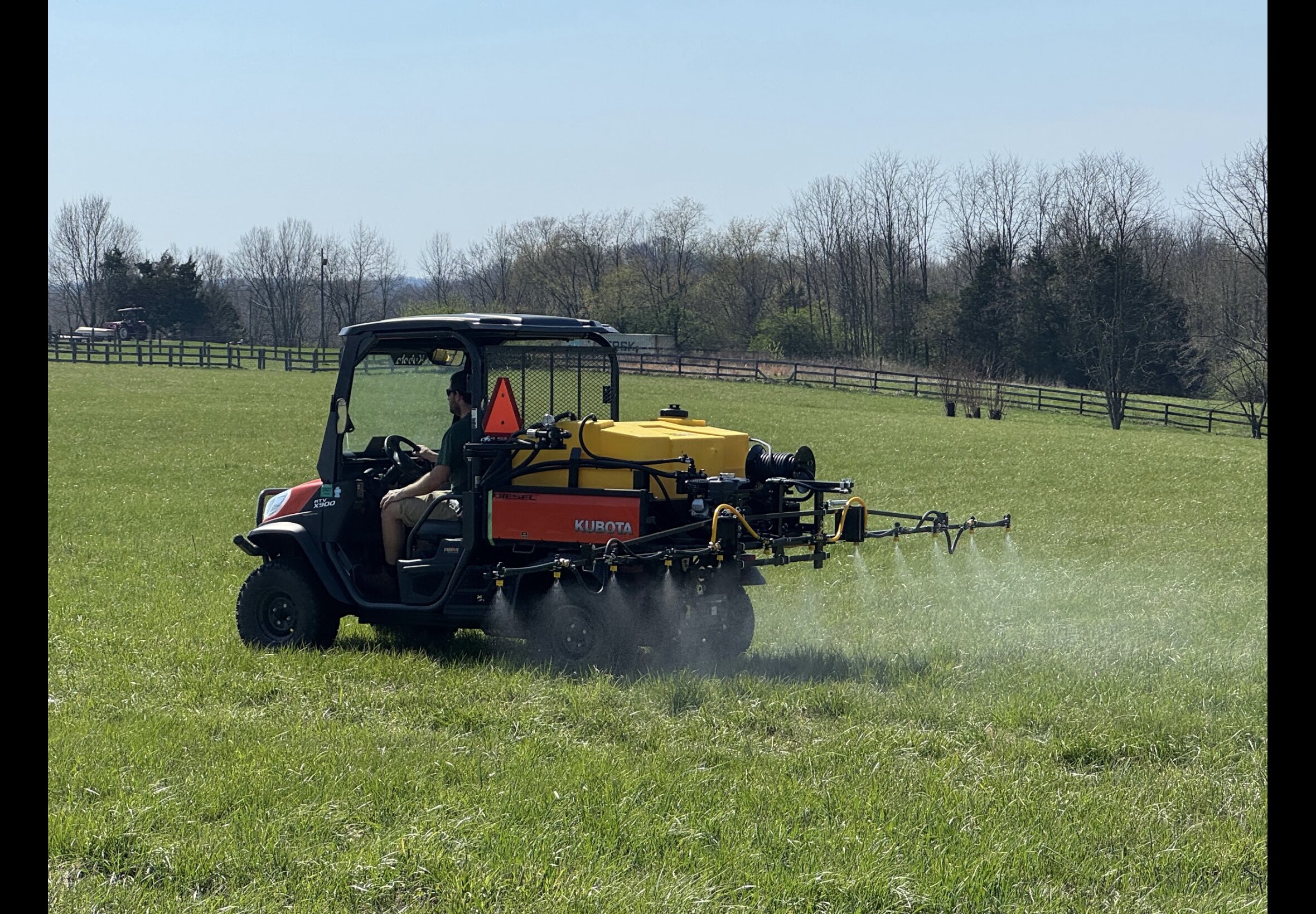 Pasture spraying service at Quality Feeds Farm & Pet